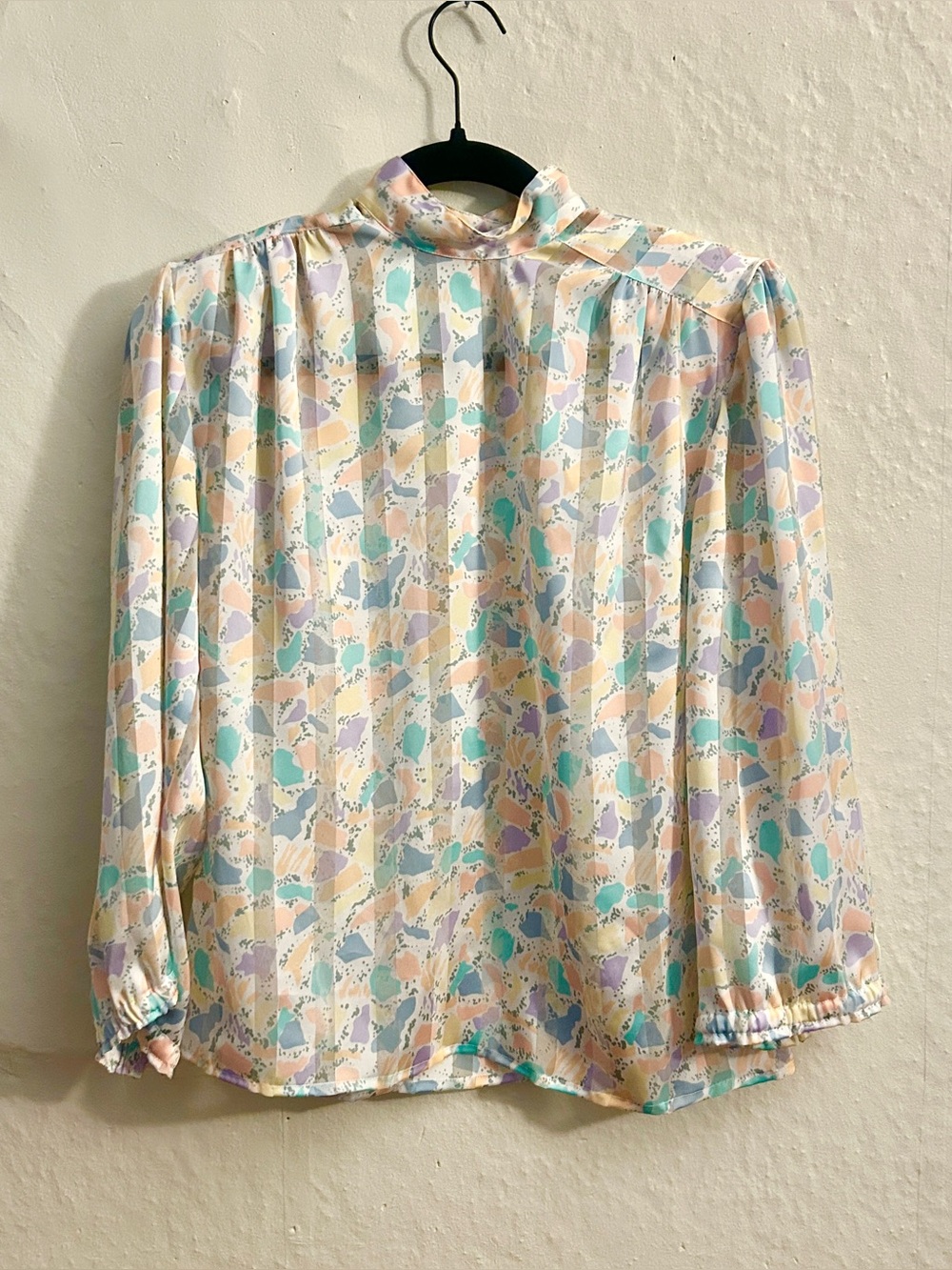 vintage terrazzo blouse